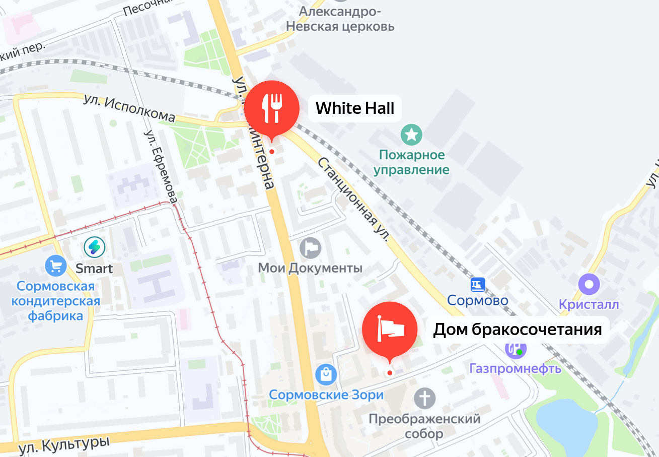 Карта окрестности